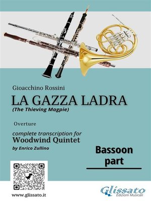 cover image of Bassoon part of "La Gazza Ladra" overture for Woodwind Quintet